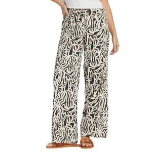 NWT C by One Satin Zebra Print Wide Leg Pants